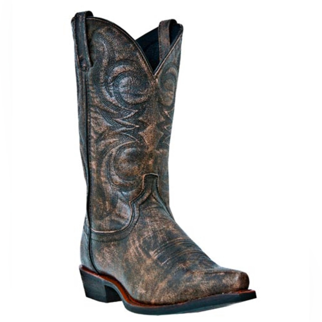 Dingo Men's Di5110 Wyldwood Brown Distressed Goat Leather Western Boots, Sz 9ew